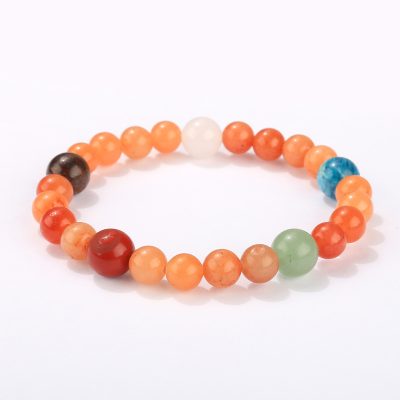 Five Elements Harmony Bracelet - Red Aventurine - Small - 8mm/10mm, 18cm