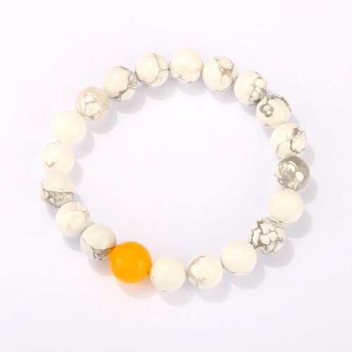 white howlite (white pine) Yellow Adventurine (7)